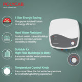 Polycab Superia 15 Litre 5-Star Storage Water Heater Geyser (White)