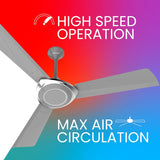 This fan has high speed operation and has maximum air circulation