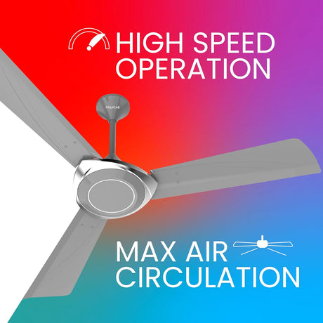 This fan has high speed operation and has maximum air circulation