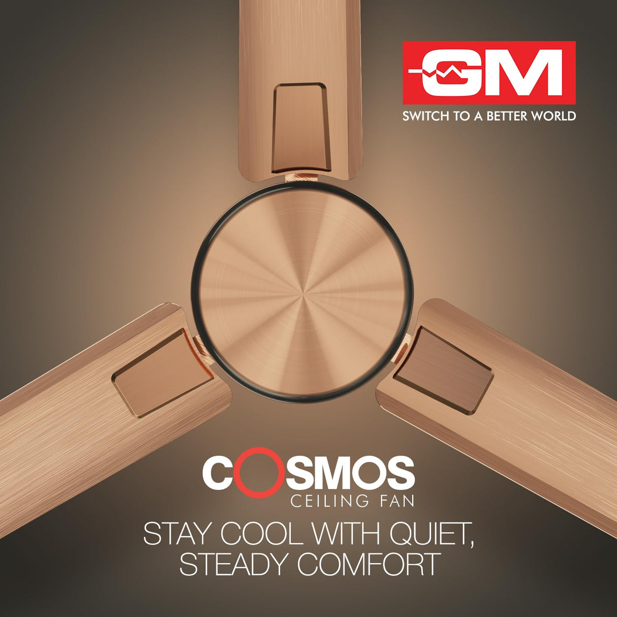 GM Cosmos 1200 mm Ceiling Fan (Antique Copper)