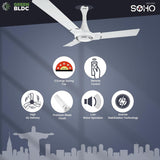RR Signature SOHO 1200mm BLDC Ceiling Fan (Alice White)