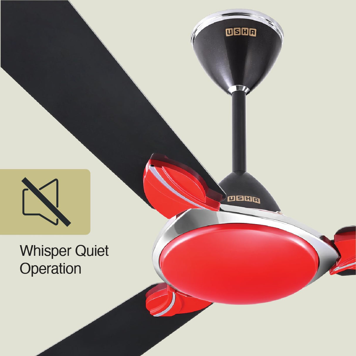 Usha Super Striker 1200mm Energy Saving Ceiling Fan (Charcoal)