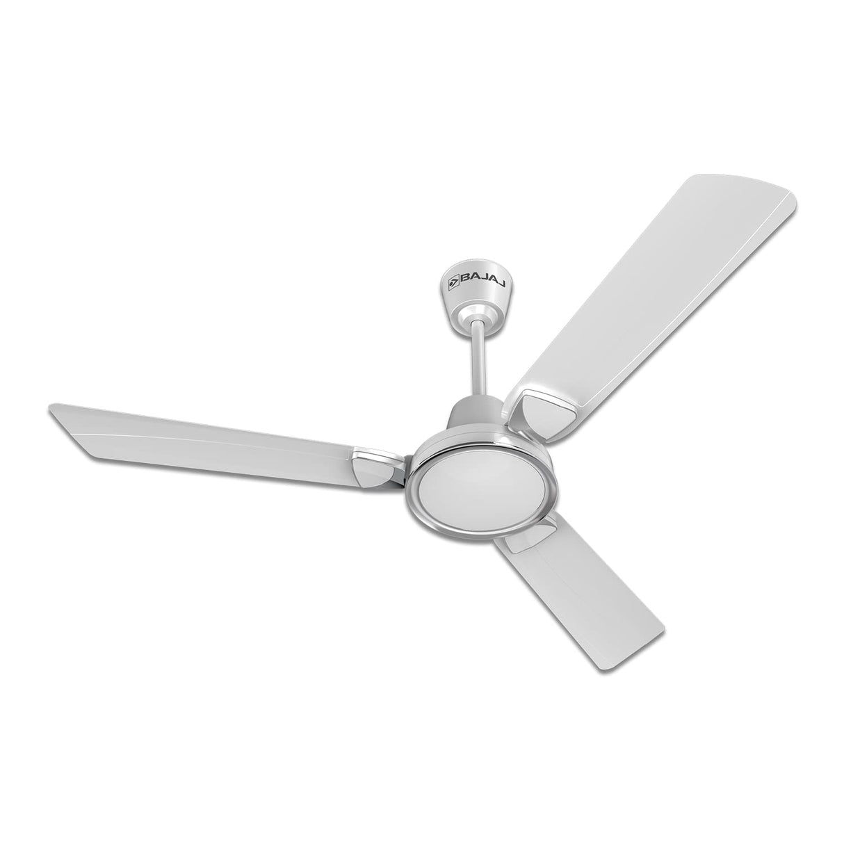 Bajaj Crescent 12S1 1200mm Sparkle White and Chrome Ceiling Fan