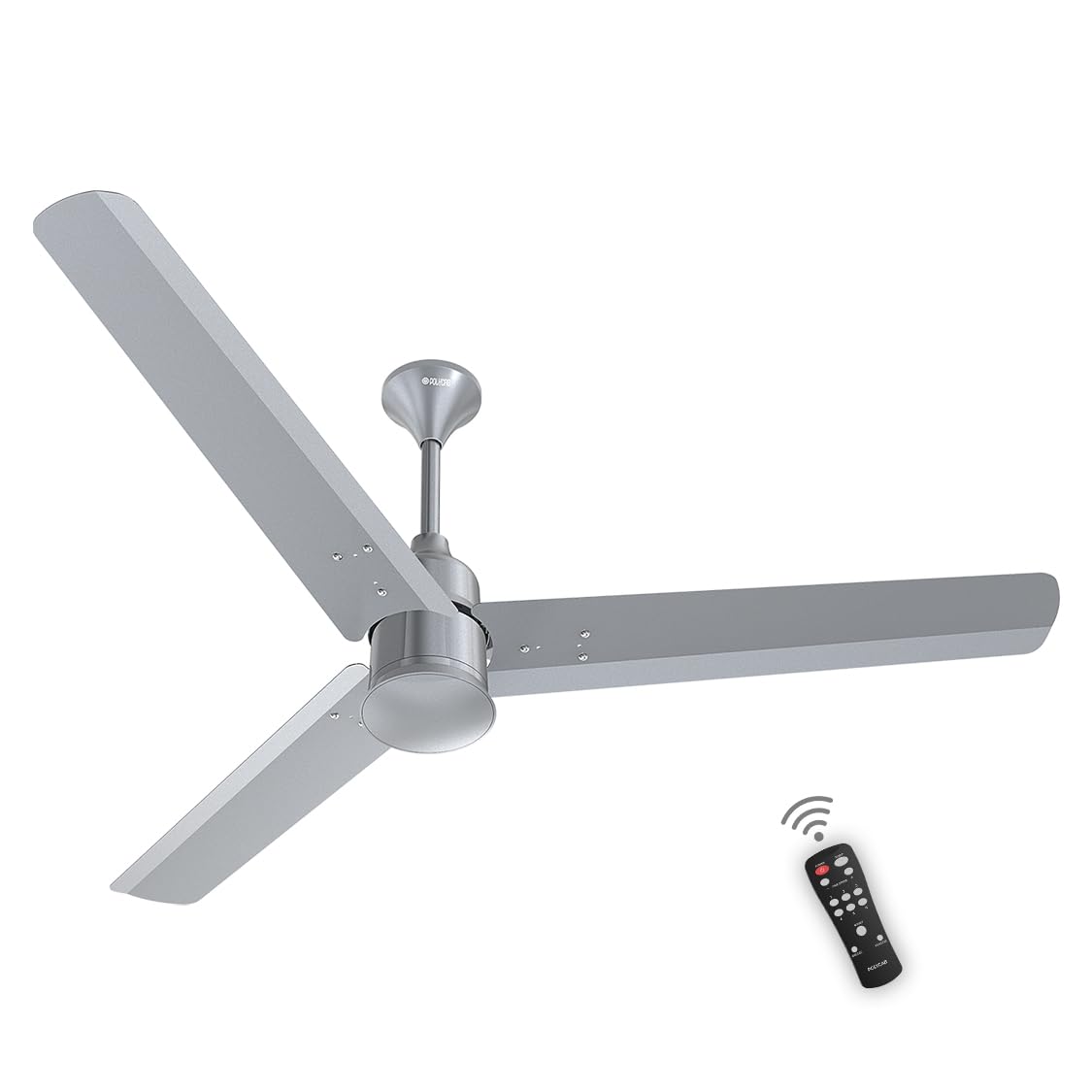 Polycab Silencio Mini 1200mm BLDC Ceiling fan with Remote (Cool Grey)