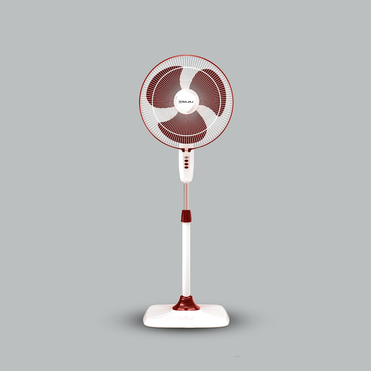 Bajaj Rapido 400mm High Speed Pedestal Fan (Wine Red)