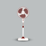 Bajaj Rapido 400mm High Speed Pedestal Fan (Wine Red)