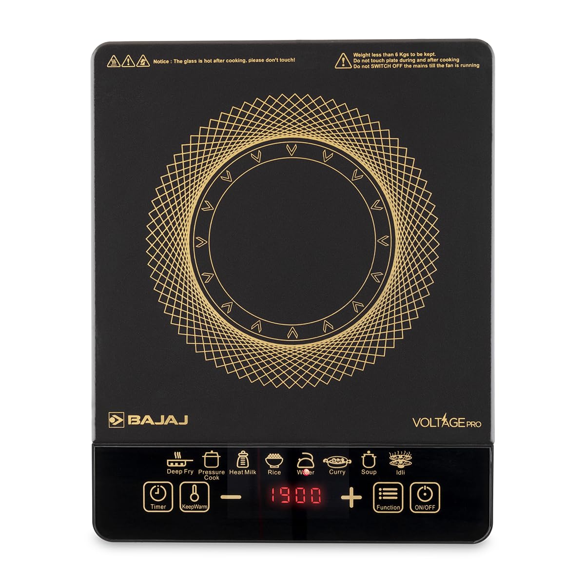 Bajaj ICX 190FS 1900 Watts Induction Cooktop (Black)