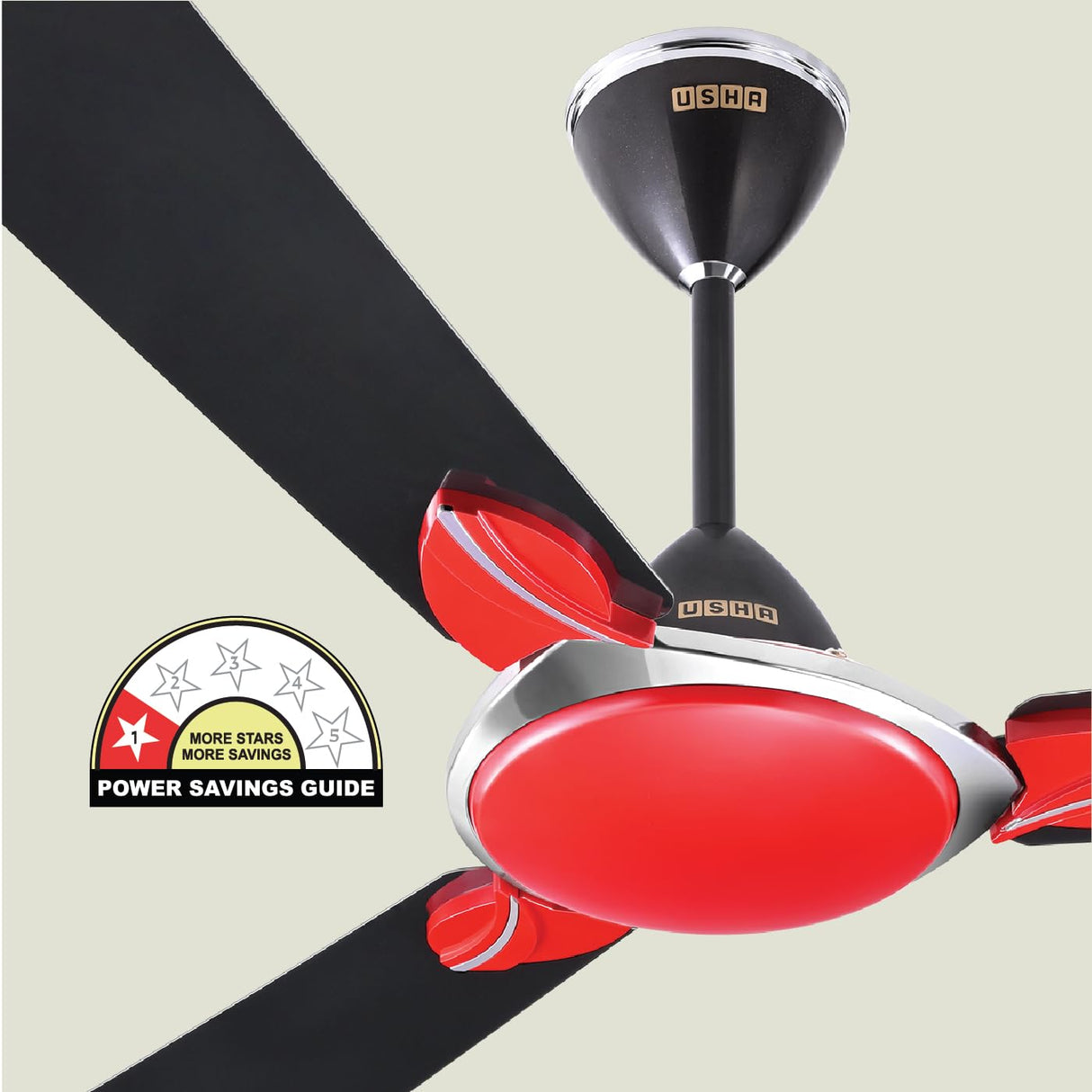 Usha Super Striker 1200mm Energy Saving Ceiling Fan (Charcoal)