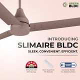 RR Signature Slimaire BLDC Ceiling Fan with Remote (Rustic Copper)