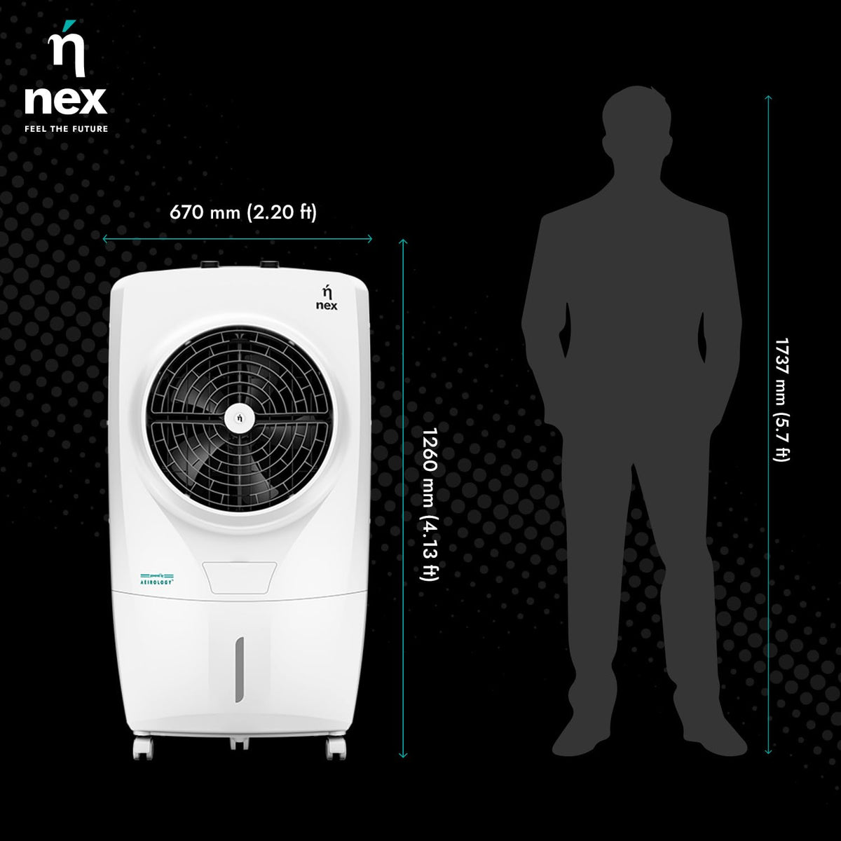 Nnex by Bajaj DAC D2 75L Desert Air Cooler (White)