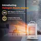 RR Signature HL-312 3 Rods 1200W Halogen Room Heater (Grey)