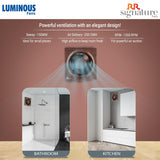 Luminous Vento Deluxe 150mm Exhaust fan (Marble Brown)