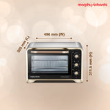 Morphy Richards 30 RCSS Luxechef Oven Toaster Griller OTG (Gold, 30 L)