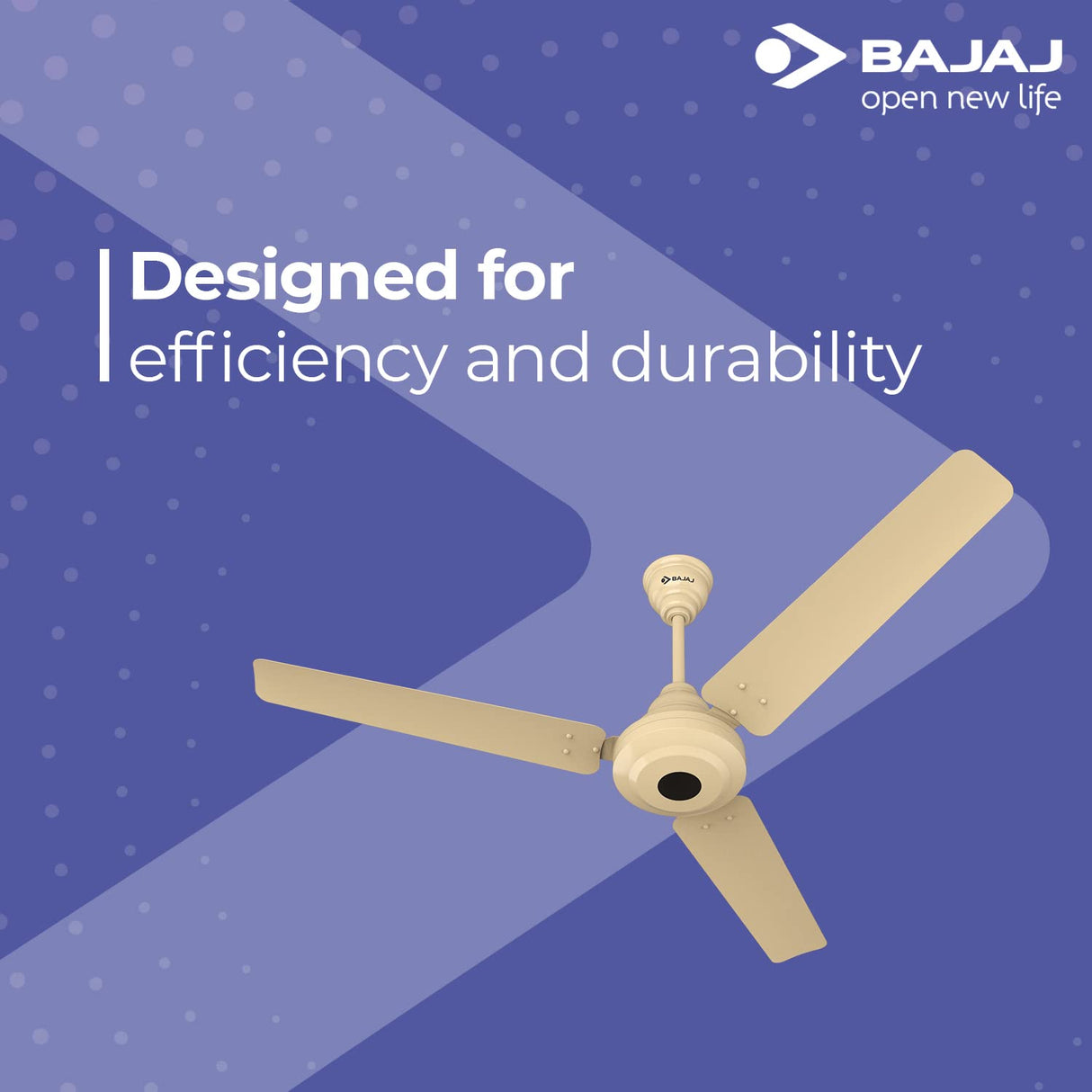 Bajaj Energos26 1200mm Silent BLDC Ceiling Fan (Base Ivory)