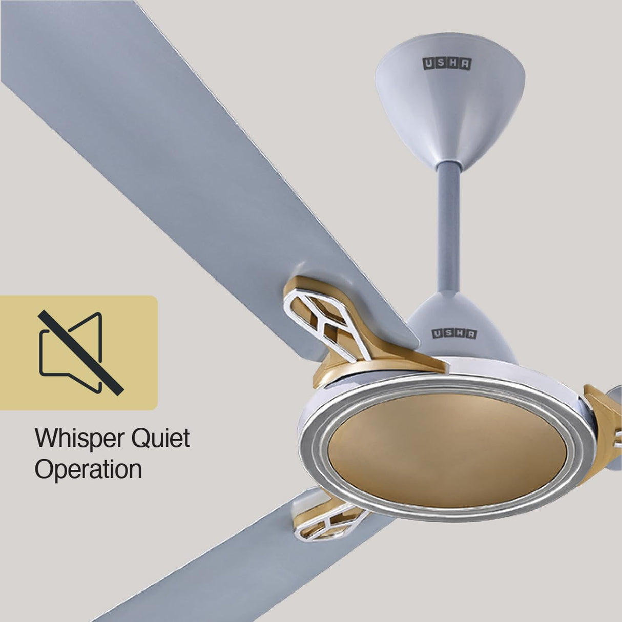 USHA Striker Neo 1200mm Energy Saving High Speed Ceiling Fan (Grey Brown)