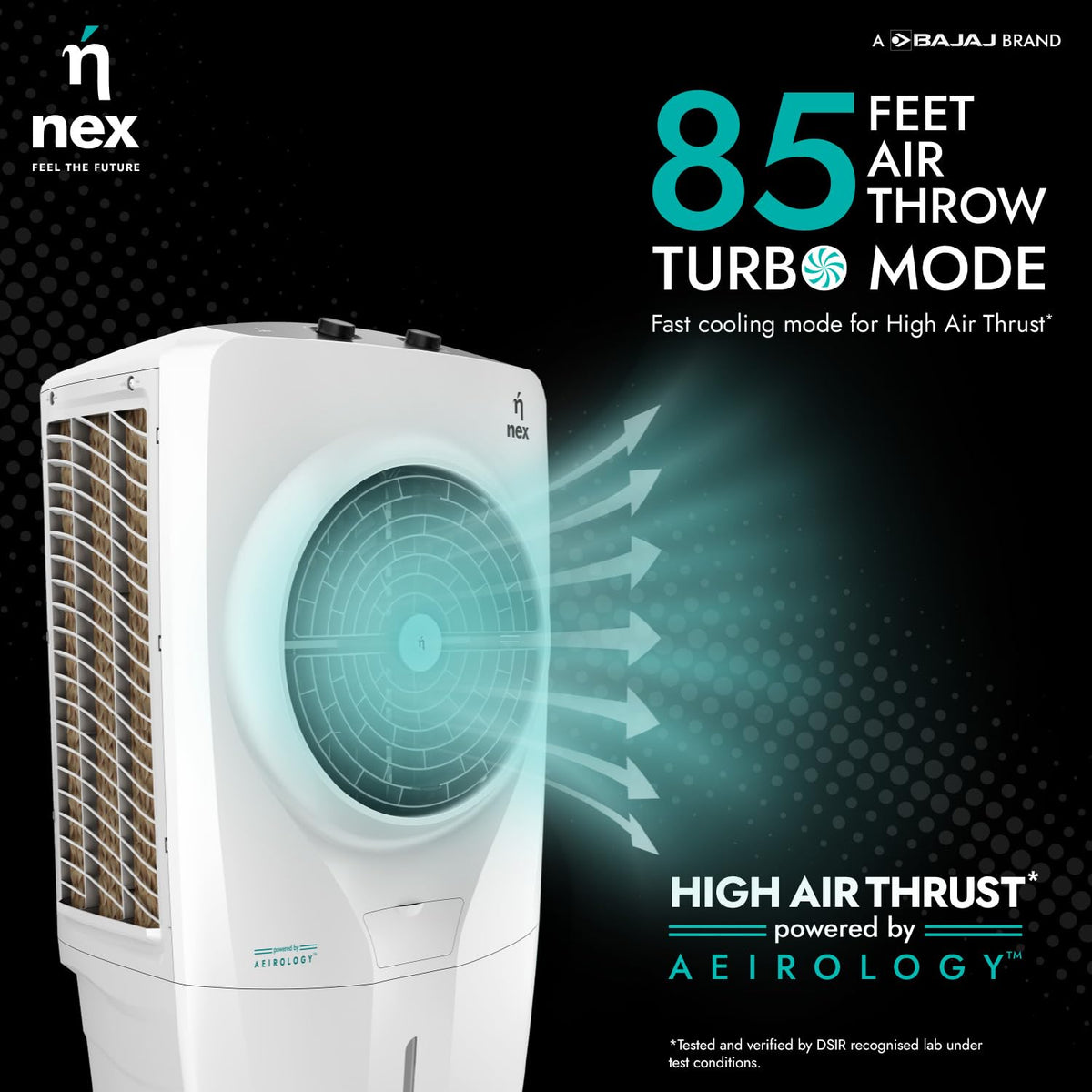 Nnex by Bajaj DAC D2 75L Desert Air Cooler (White)