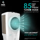 Nnex by Bajaj DAC D2 75L Desert Air Cooler (White)