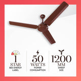 Polycab Zoomer High Speed 1200mm Ceiling Fan (Luster Brown)