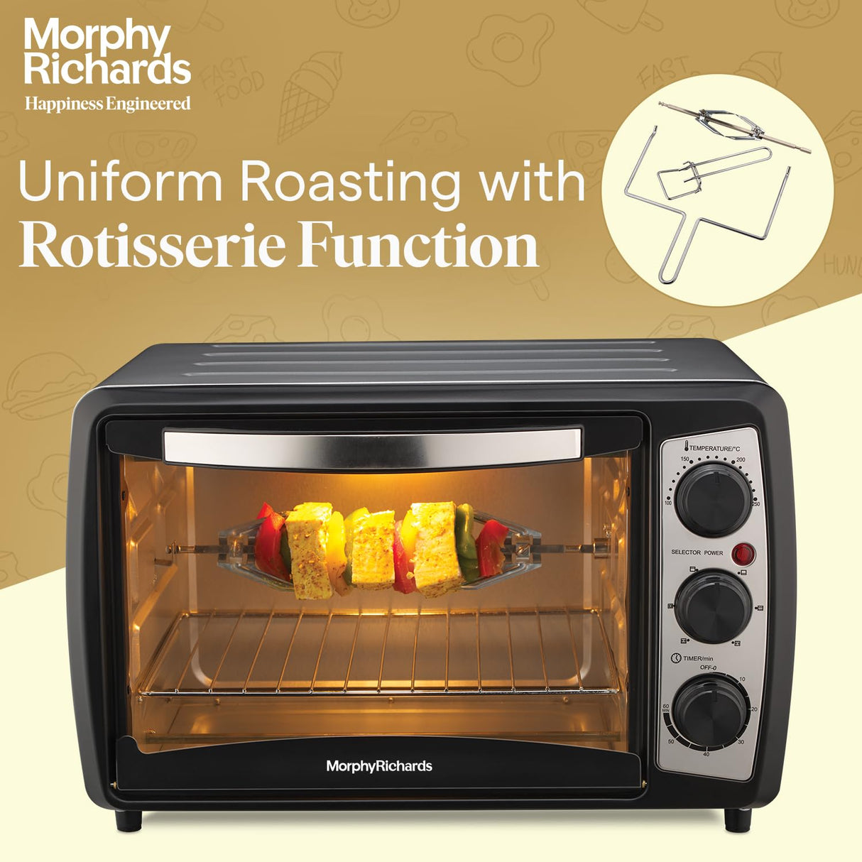 Morphy Richards 20R OTG 20-Litre Oven Toaster Grill (Silver)