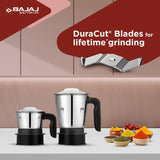 Bajaj Ninja Series Powergrind 3 Jars | Powerful 1000W Titan Motor | Mixer Grinder | Belgian Chocolate