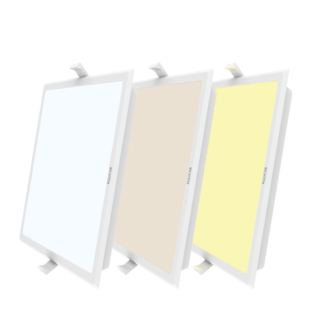 Polycab Scintillate 3-in-1 Color Changing LED Panel Light (Square, 8-Watts)