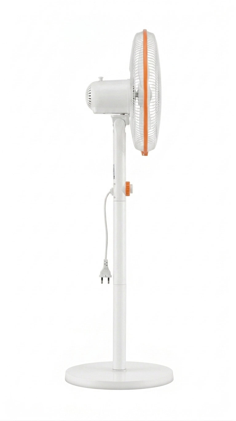 Havells Celeste 2-in-1 Pedestal-Cum-Table Fan, 400mm (White Orange)
