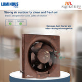 Luminous Vento Deluxe 150mm Exhaust fan (Marble Brown)