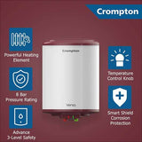 Crompton Versa 6 Ltr Storage water Heater geyser (white)