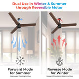 Polycab Silencio Mini BLDC 1200mm Ceiling Fan with Remote (Pearl Brown)