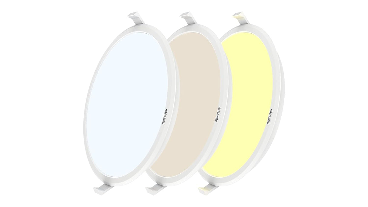 Polycab Scintillate 3-in-1 Color Changing LED Panel Light (Round, 8-Watts)