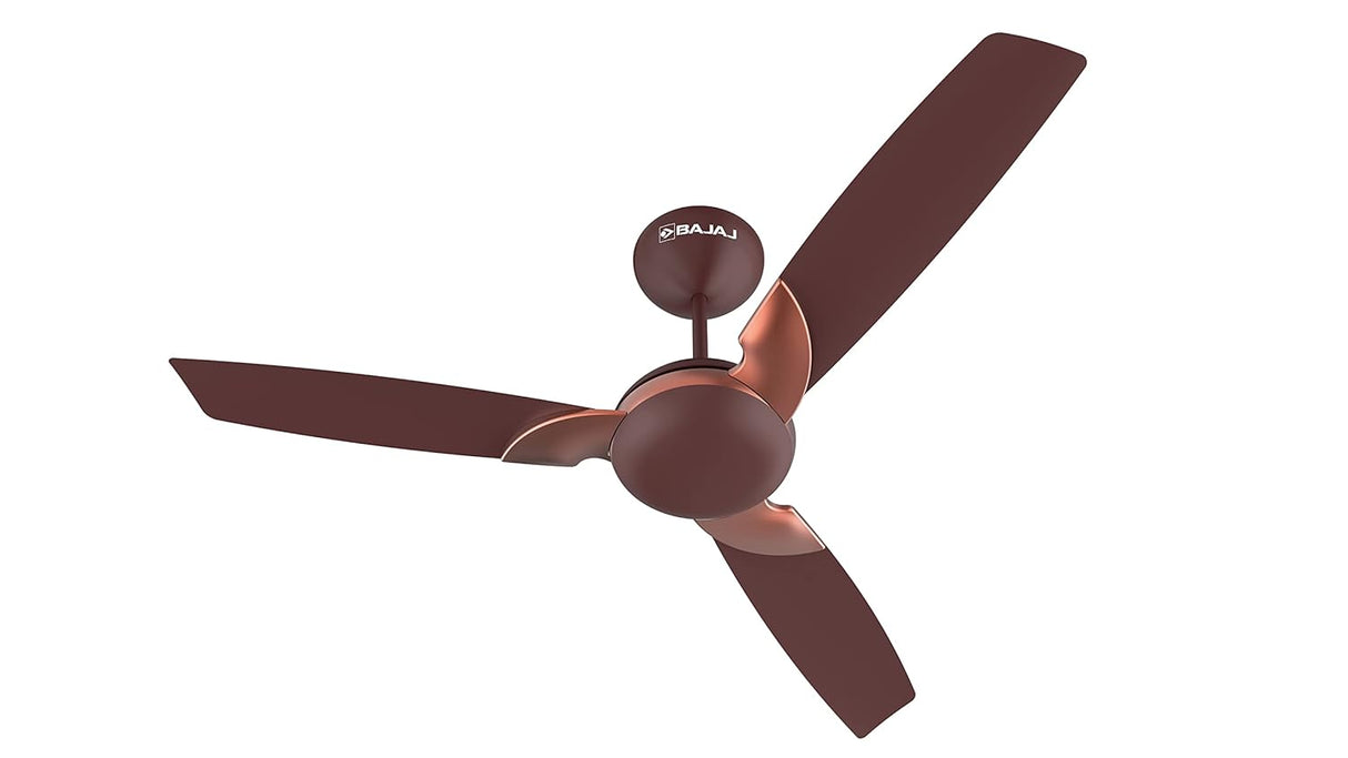 Bajaj Harrier NXG EE 1200mm 1-Star Decorative Ceiling Fan (Walnut & Copper)