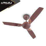 Bajaj Harrier NXG EE 1200mm 1-Star Decorative Ceiling Fan (Walnut & Copper)