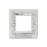 Schneider Livia 2 M Grid & 2 M Cover Plate White P0702