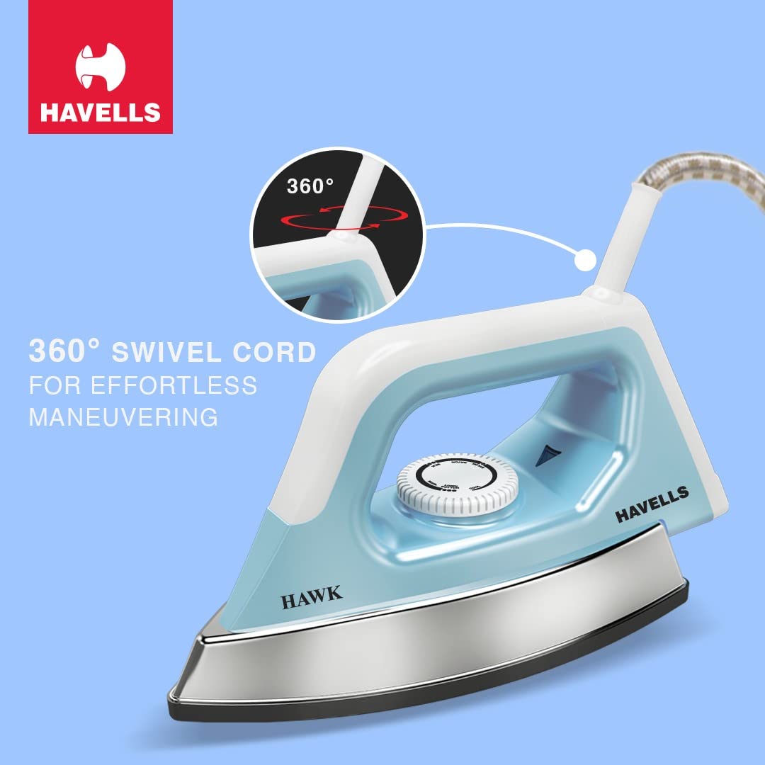 Havells Hawk Heavy Weight Dry Iron 1100 W (Blue)
