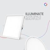 Polycab Scintillate 3-in-1 Color Changing LED Panel Light (Square, 8-Watts)