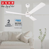 USHA AeroEdge 1200mm BLDC Ceiling Fan with RF Remote (Rich White)