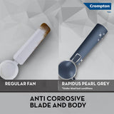 Crompton Highspeed Rapidus 1200mm Ceiling Fan (Pearl Grey)