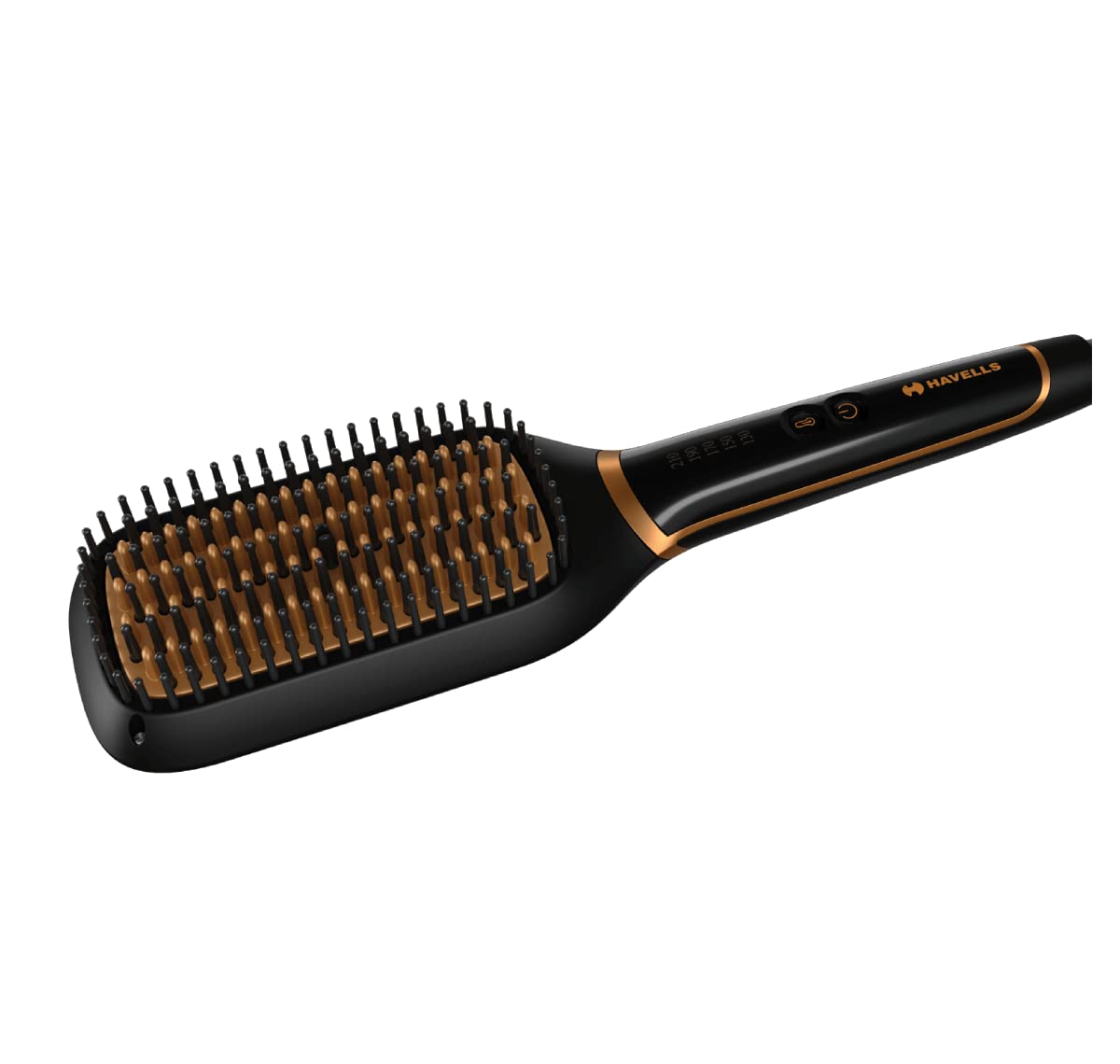 Hevells Ionic & Keratin Hair STRAIGHTENING Brush (Black) HS4211