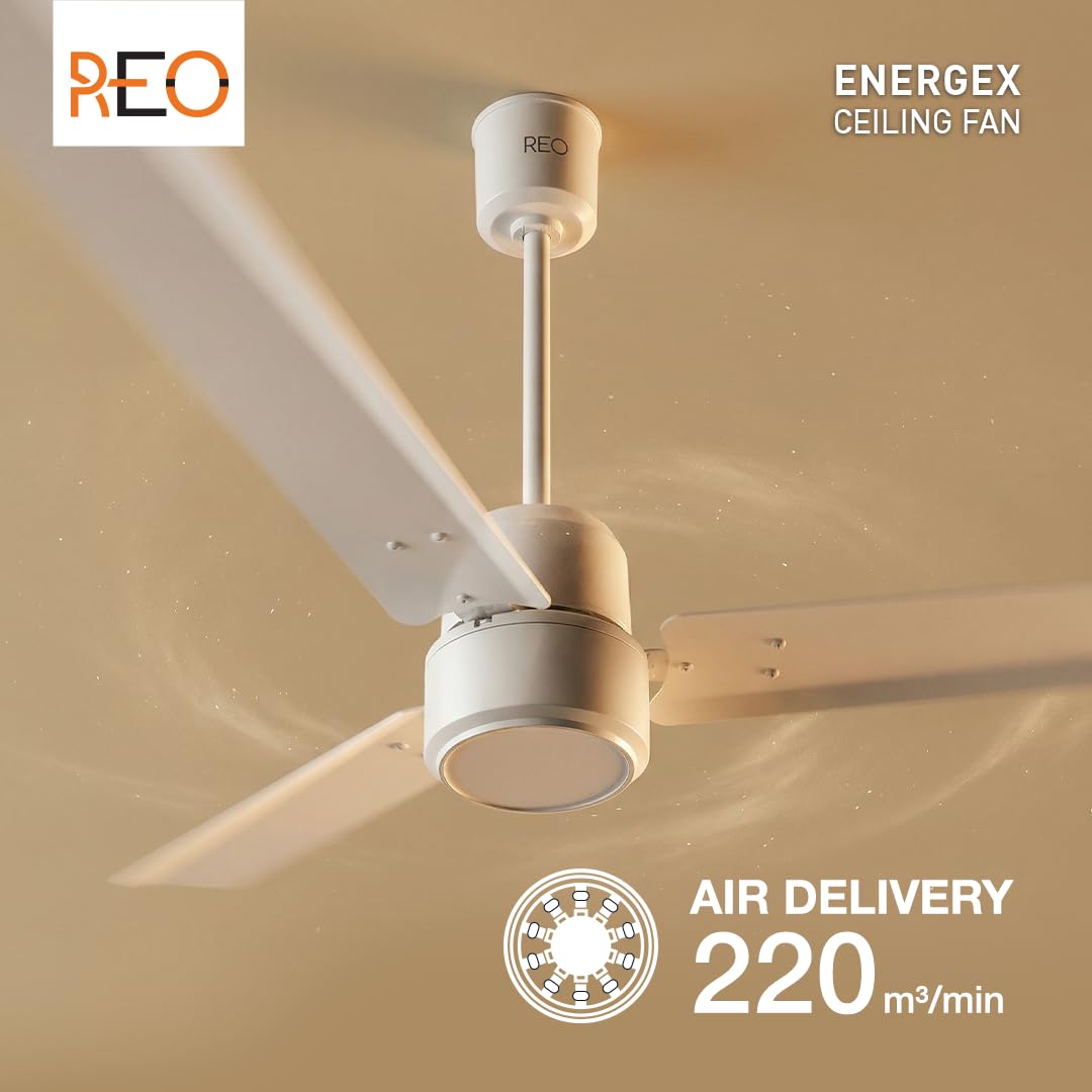 Havells REO Energex BLDC 1200MM Ceiling Fan (Elegant White)