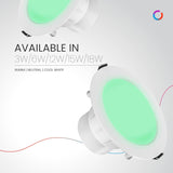 Polycab 5 Watt LED Light Scintillate Integral Slim Round Smart Panel (‎Green)