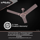 Bajaj Stylo 12S2 1200mm BEE 2 Star Ceiling Fans (Dark Walnut)