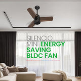 Polycab Silencio Mini BLDC 600mm Ceiling Fan with Remote (Pearl Brown)