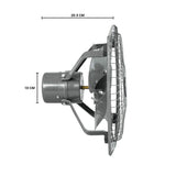 Usha AeroClean Plus 230mm Exhaust Fan (Metallic Grey)