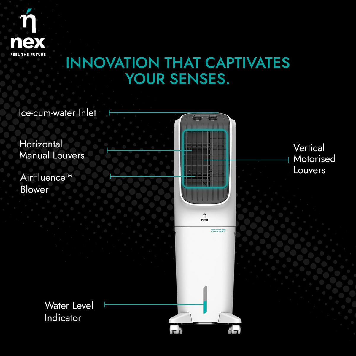 Nnex By Bajaj TAC T1 40 L Tower Cooler (White)
