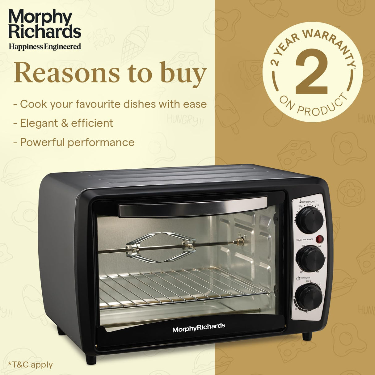 Morphy Richards 20R OTG 20-Litre Oven Toaster Grill (Silver)