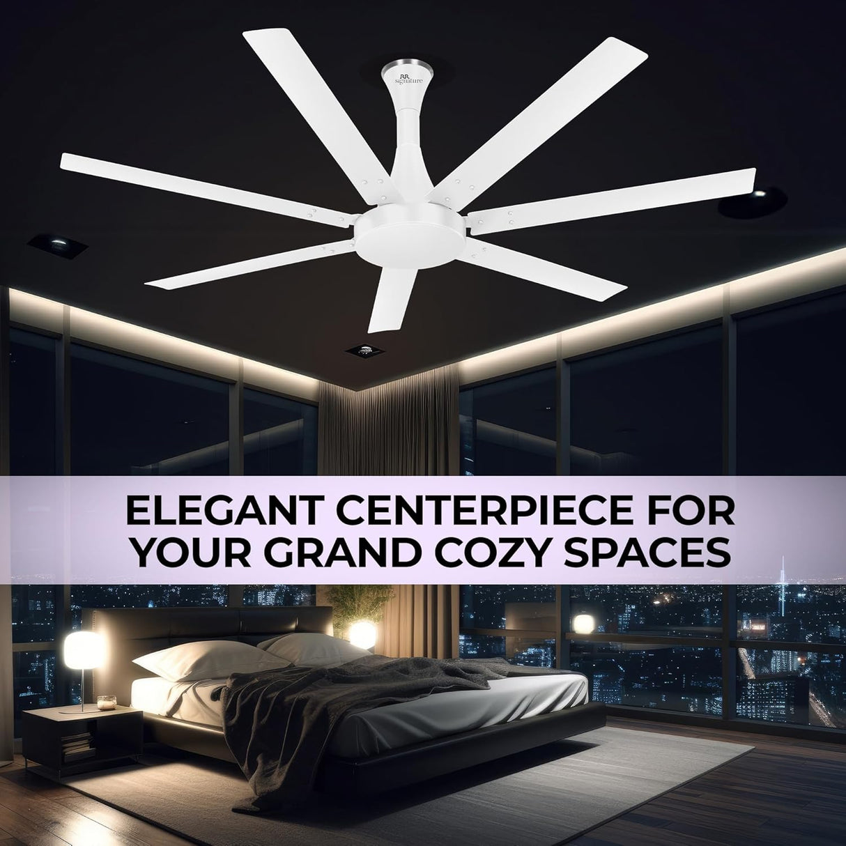 RR Signature Aether Flow 1320mm Ceiling Fan (Alice White)