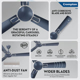 Crompton Highspeed Rapidus 1200mm Ceiling Fan (Pearl Grey)