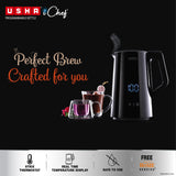 Usha ICHEF Programmable Kettle 2000 Watt 1.5L (Black)