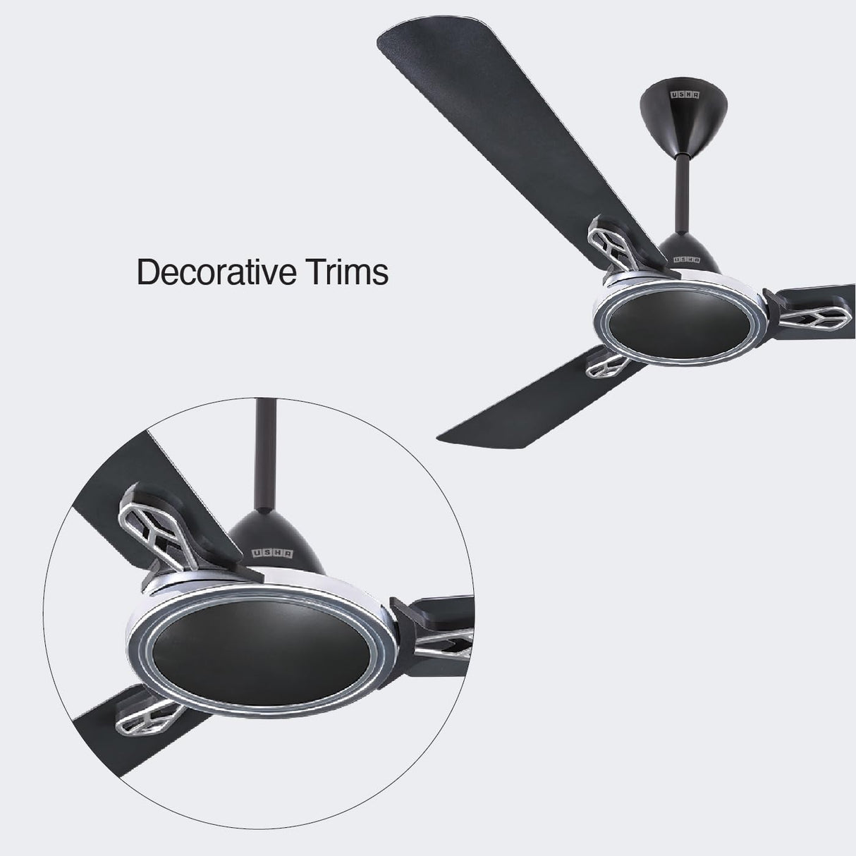 Usha Striker Neo 1200mm Ceiling Fan (Shuttle Grey)