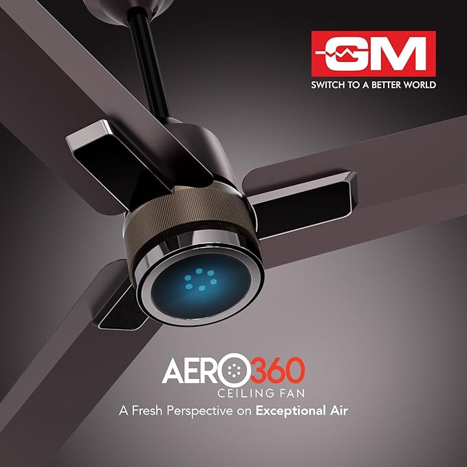 GM Aero360  1200 mm BLDC Ceiling Fan (Brown Chrome)